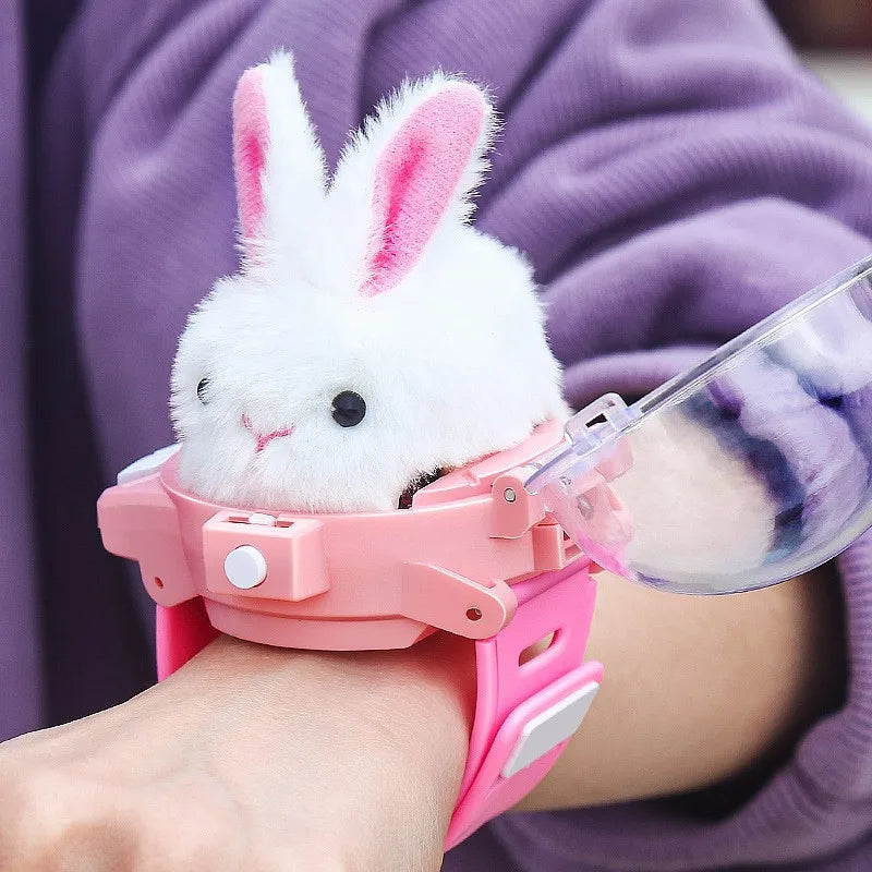 Capybara Rabbit Remote Control Car Watch Toys with Light 2.4G Racing Car Wrist Toy for Kid RC Small Car Interactive Game