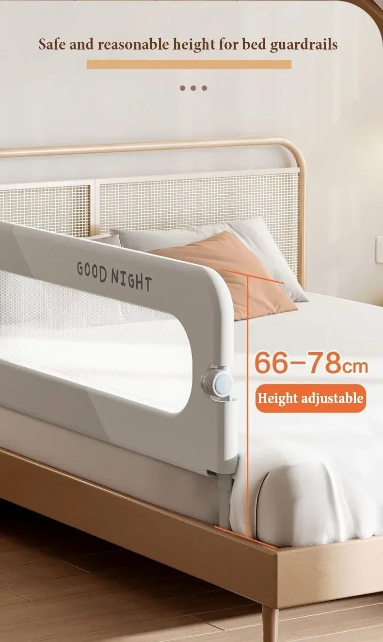 IMBABY Bed Guardrail Anti Fall Baby Safety Bed Barrier Portable Crib Cover Adjustable Bed Rail Guard Bedroom Crib Bumpers