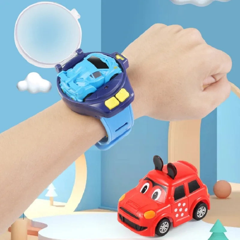2.4G Mini Watch Control Car Cute RC Car Kids Companion Birthday Boy Girl Gift Christmas Watch RC Car Toy