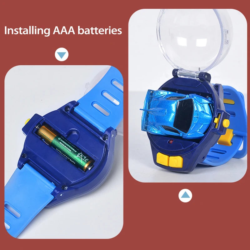 2.4G Mini Watch Control Car Cute RC Car Kids Companion Birthday Boy Girl Gift Christmas Watch RC Car Toy