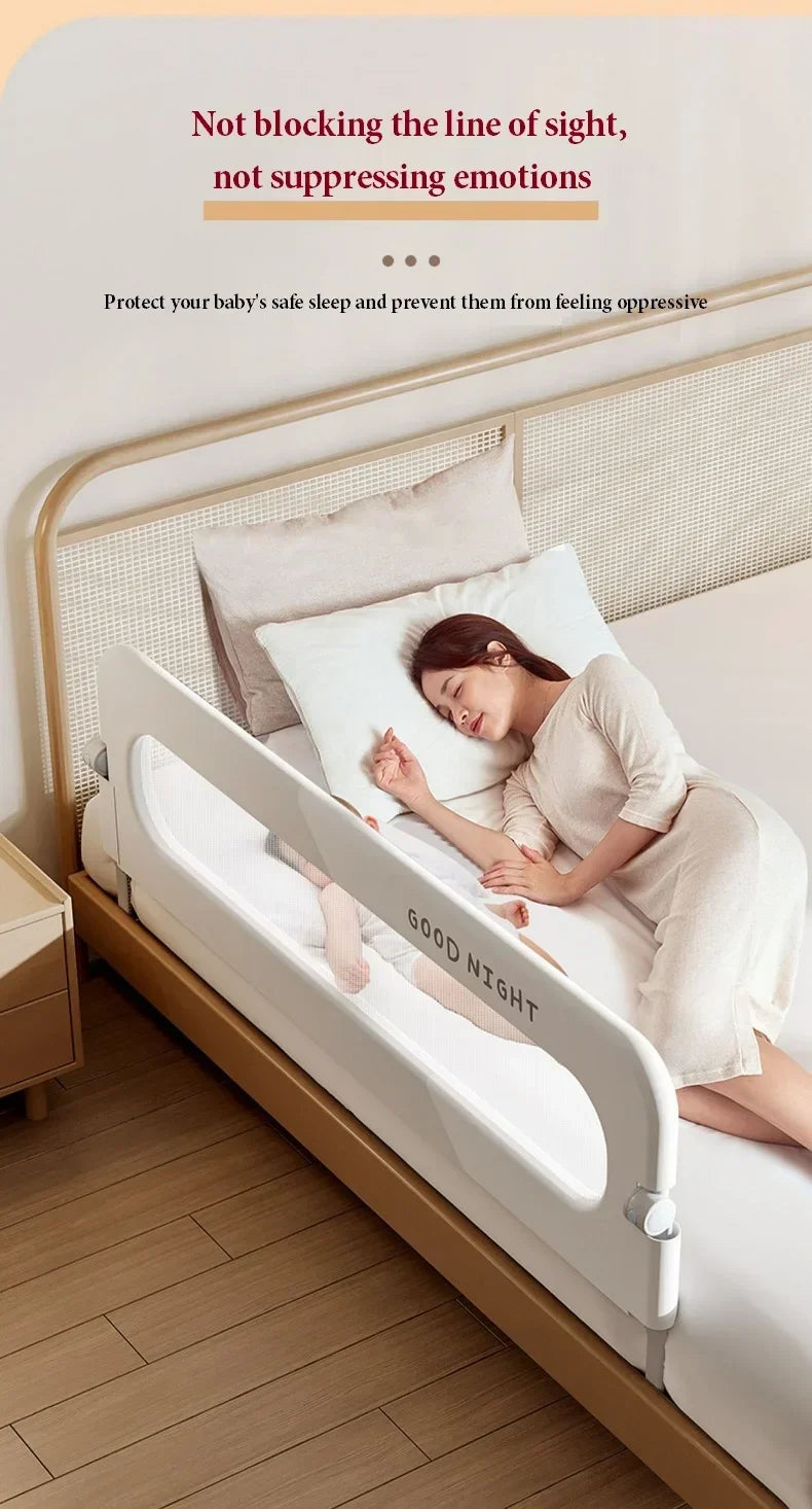 IMBABY Bed Guardrail Anti Fall Baby Safety Bed Barrier Portable Crib Cover Adjustable Bed Rail Guard Bedroom Crib Bumpers
