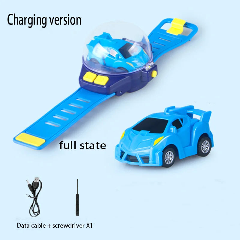 2.4G Mini Watch Control Car Cute RC Car Kids Companion Birthday Boy Girl Gift Christmas Watch RC Car Toy
