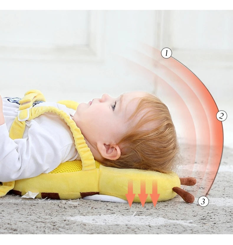 Cute Cartoon Baby Head Back Protector Kids Safe Protect Pillows Learn Walk Head Protector Cushion Anti Fall Backward Cap Carry