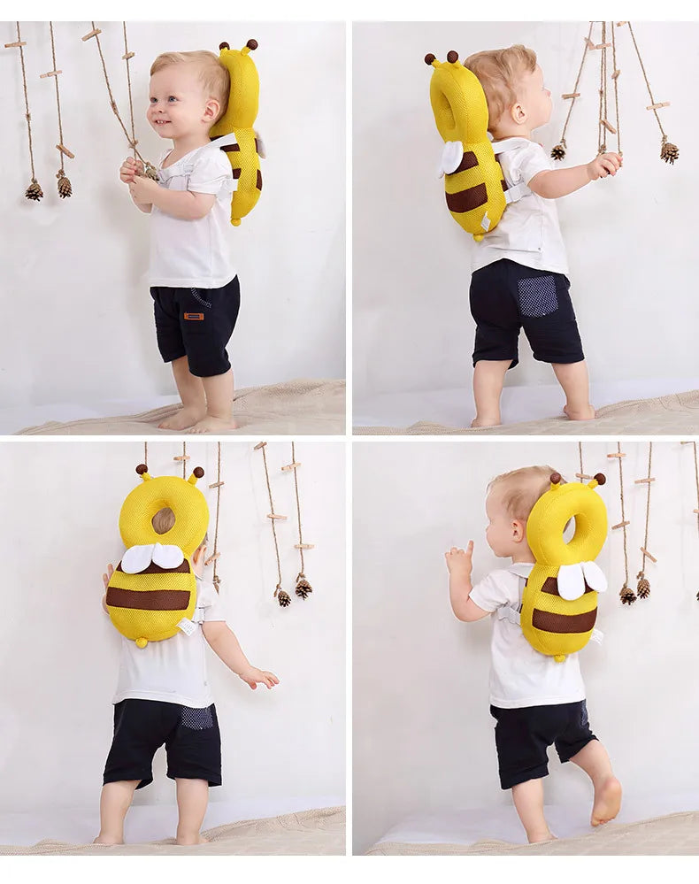 Cute Cartoon Baby Head Back Protector Kids Safe Protect Pillows Learn Walk Head Protector Cushion Anti Fall Backward Cap Carry