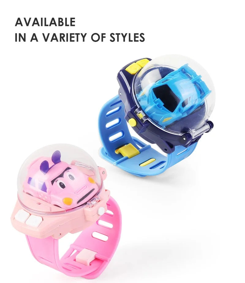 2.4G Mini Watch Control Car Cute RC Car Kids Companion Birthday Boy Girl Gift Christmas Watch RC Car Toy