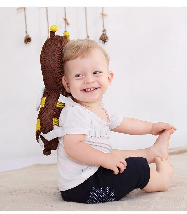 Cute Cartoon Baby Head Back Protector Kids Safe Protect Pillows Learn Walk Head Protector Cushion Anti Fall Backward Cap Carry