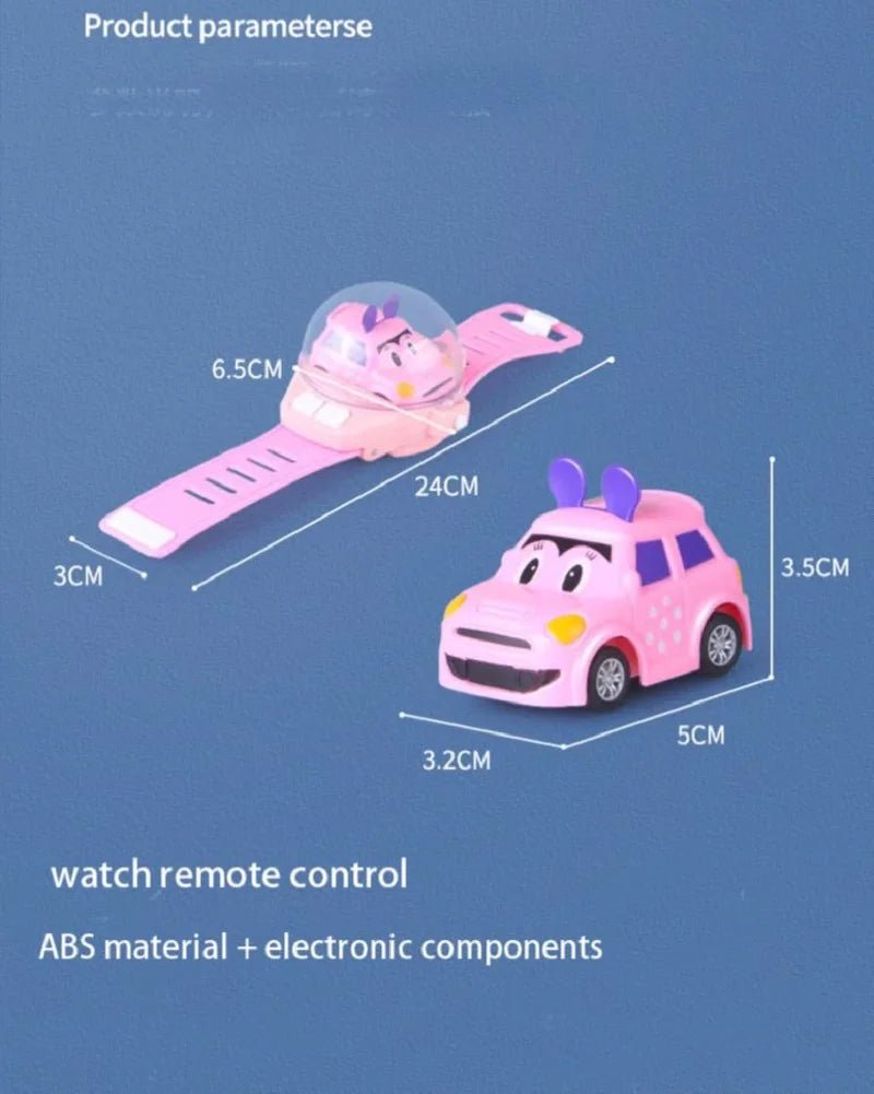 2.4G Mini Watch Control Car Cute RC Car Kids Companion Birthday Boy Girl Gift Christmas Watch RC Car Toy
