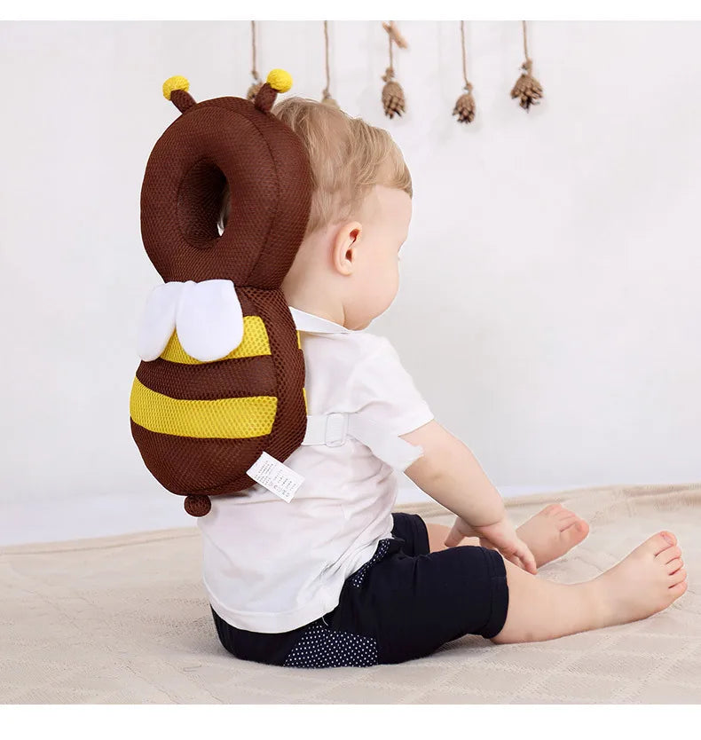 Cute Cartoon Baby Head Back Protector Kids Safe Protect Pillows Learn Walk Head Protector Cushion Anti Fall Backward Cap Carry