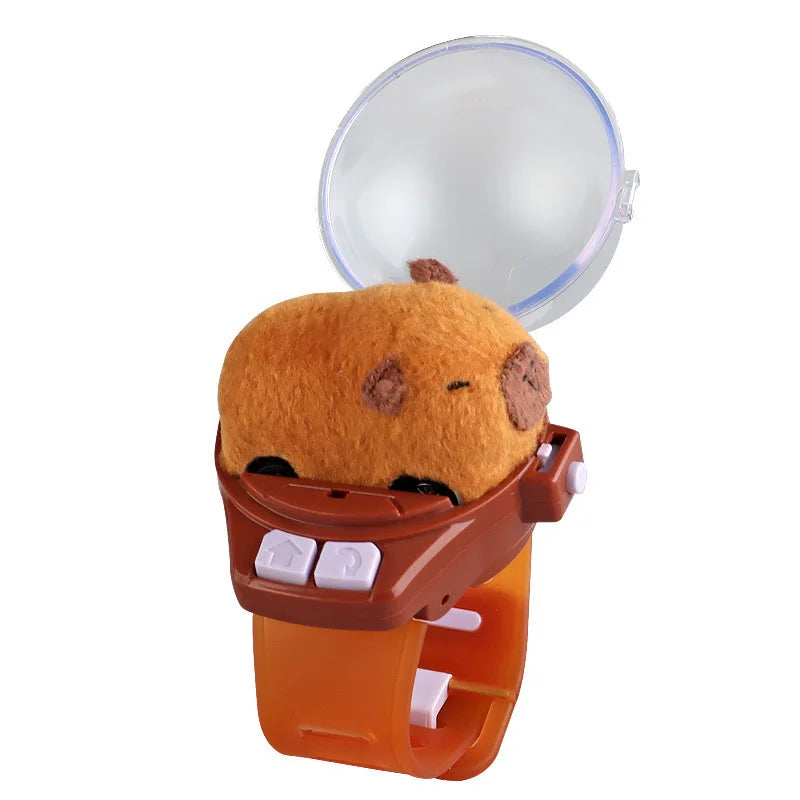 Capybara Rabbit Remote Control Car Watch Toys with Light 2.4G Racing Car Wrist Toy for Kid RC Small Car Interactive Game
