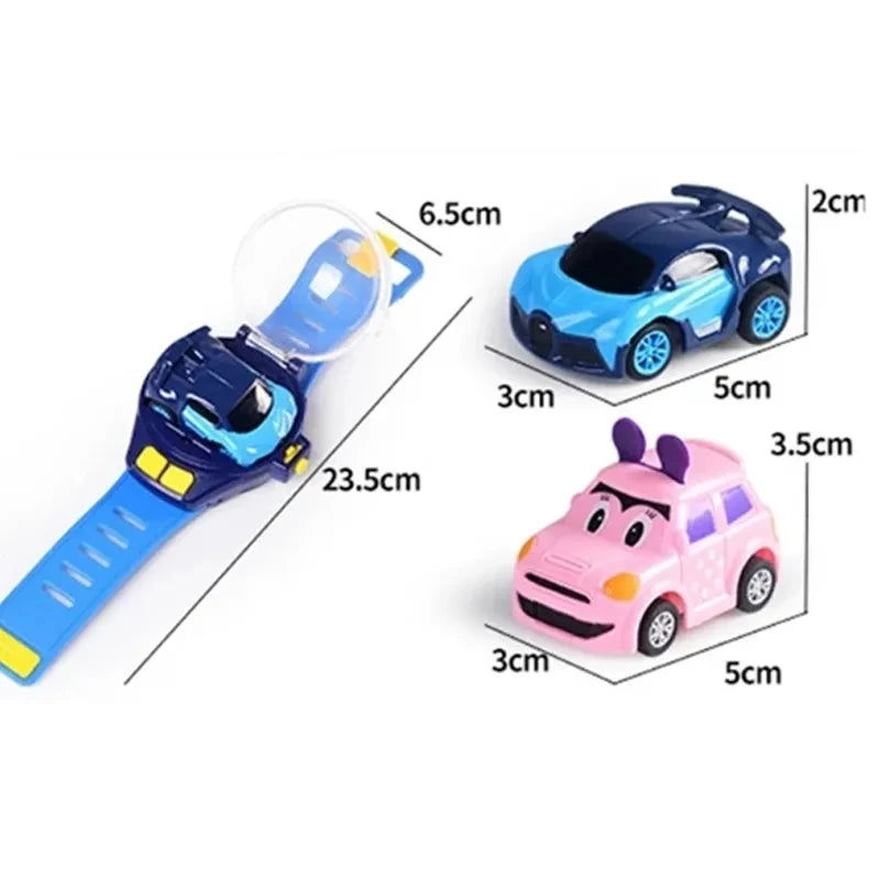 2.4G Mini Watch Control Car Cute RC Car Kids Companion Birthday Boy Girl Gift Christmas Watch RC Car Toy
