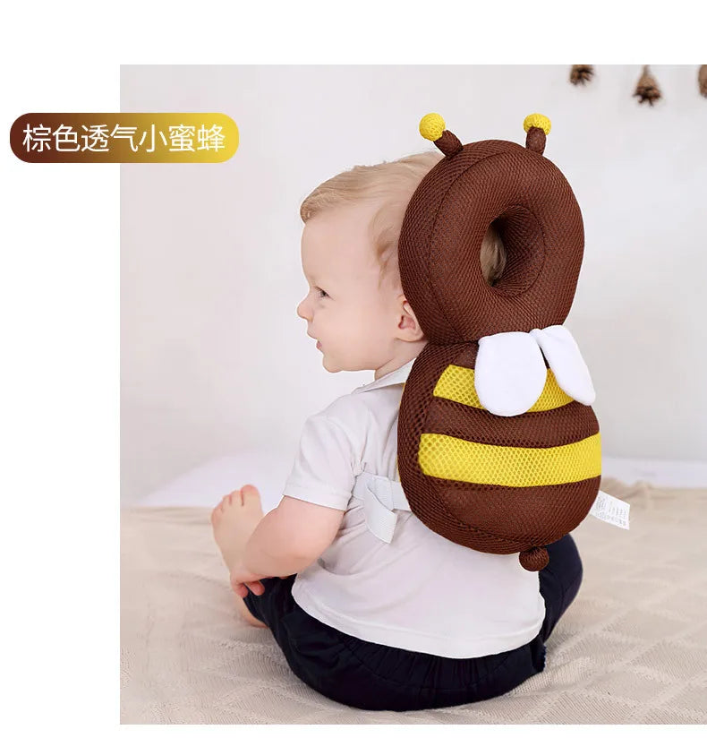 Cute Cartoon Baby Head Back Protector Kids Safe Protect Pillows Learn Walk Head Protector Cushion Anti Fall Backward Cap Carry