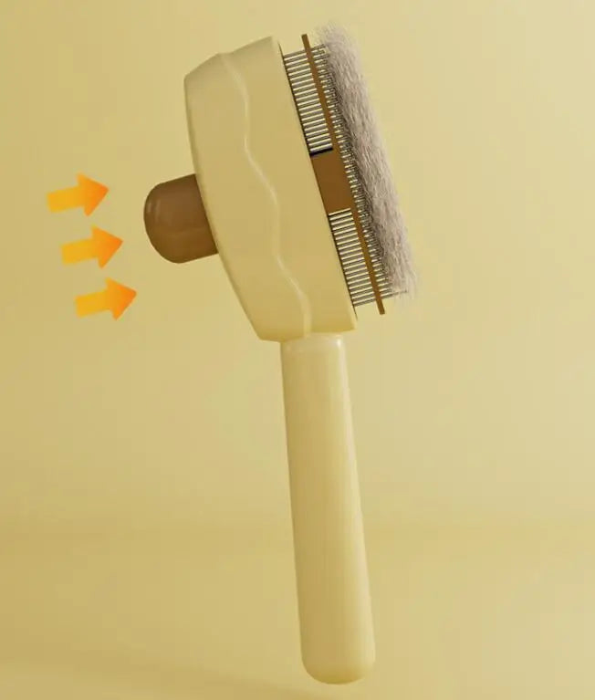 Dog Comb Massage Dog Brush Automatic Pet Hair Remover Self Cleaning Cat Brush Dogs Grooming One Button Hair Comb Pet Products